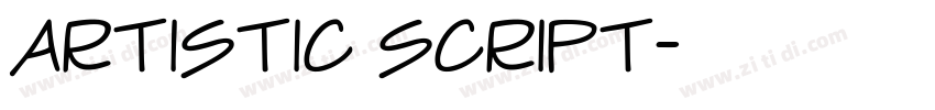 Artistic Script字体转换